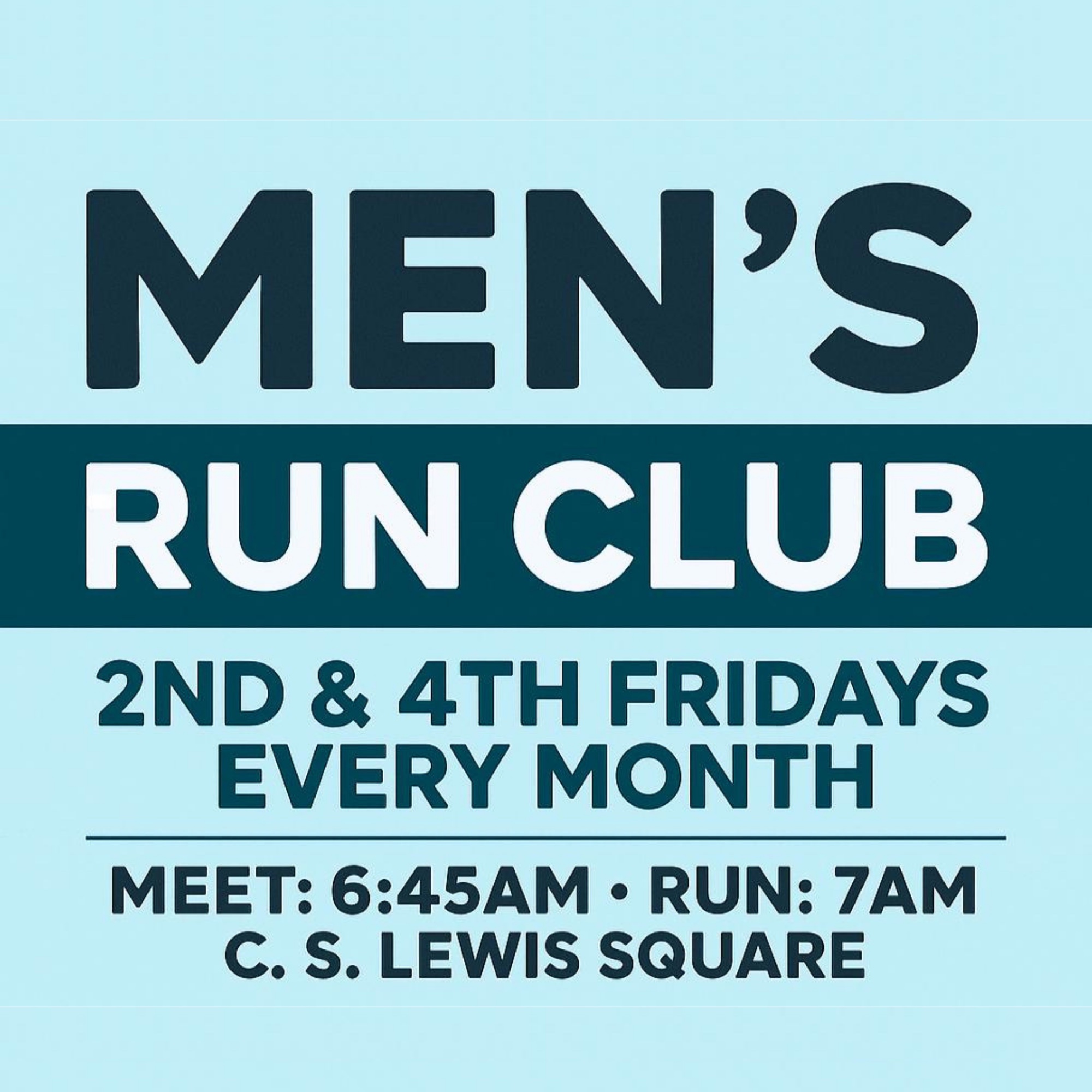 A group of men setting off on a morning run together
