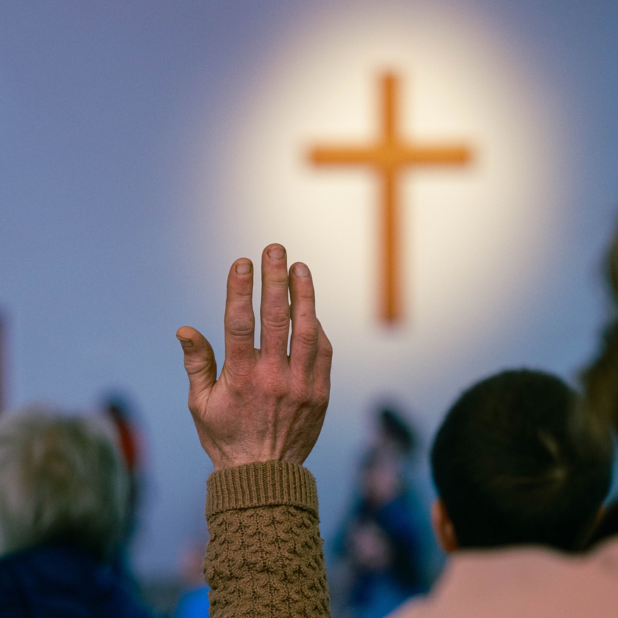 Seniors gathered for a Sunday afternoon service with tea